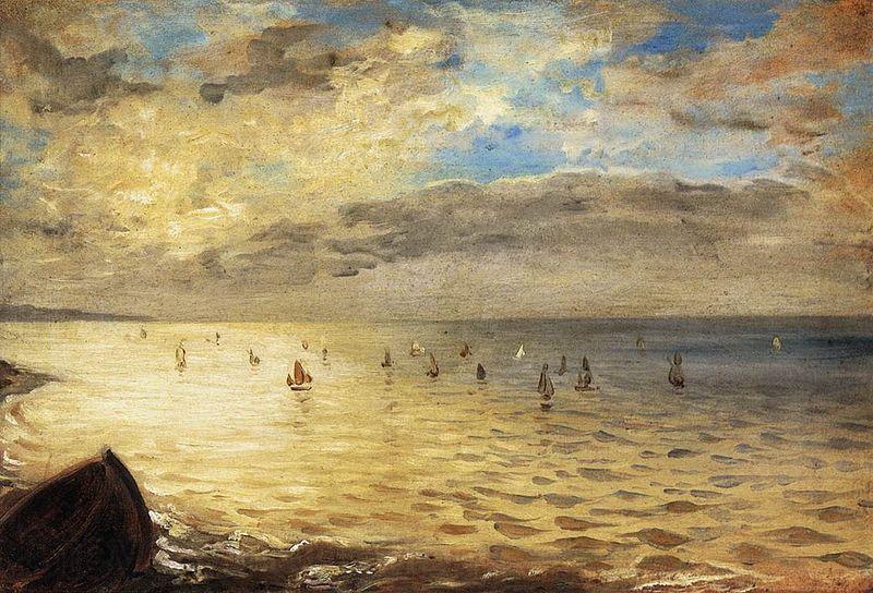 Eugene Delacroix The Sea from the Heights of Dieppe Germany oil painting art